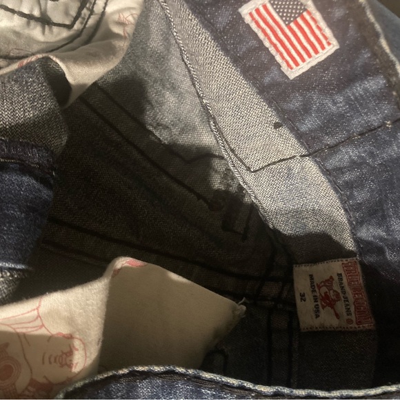 SOLD! True Religion 🇺🇸 Ricky Super T Rare Black Retail Patch size 32x34 EUC - Picture 10 of 11